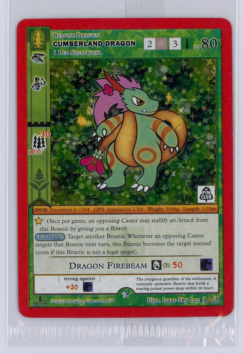 Cumberland Dragon (3A/5) (Alternate Art) [Wilderness Mystery Collection - Pin Club] (Near Mint 1st Edition Holo (Sealed))