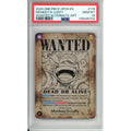 One Piece Graded: Monkey D. Luffy Wanted Poster Alt Art OP05-119 Emperors in the New World PSA 10