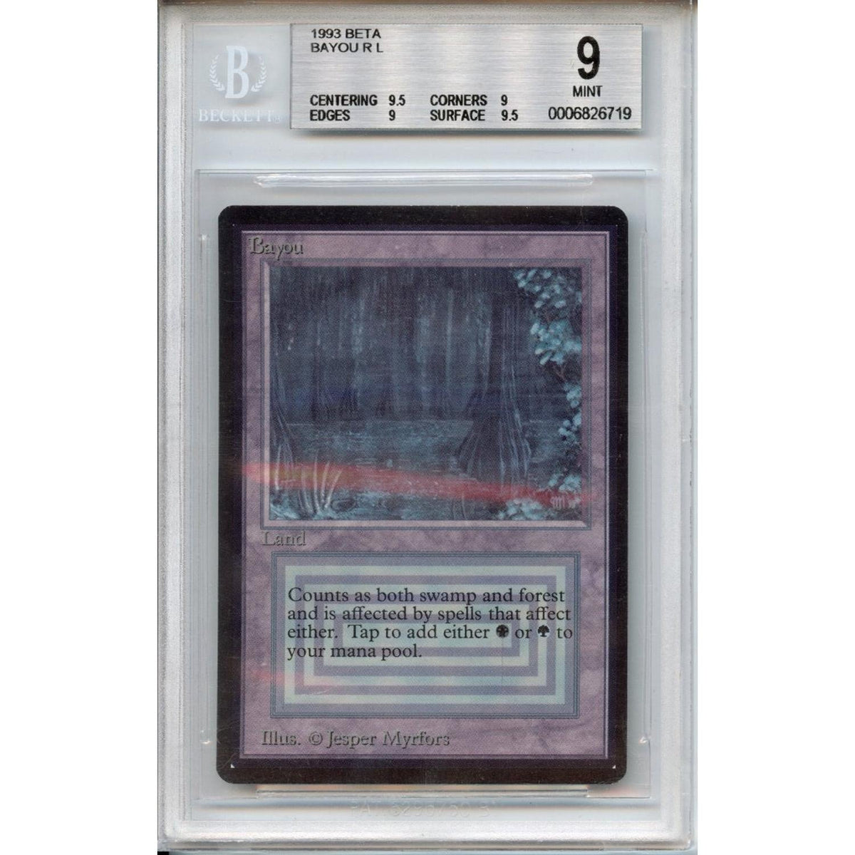 Magic Graded: 1993 Beta Bayou Beckett 9