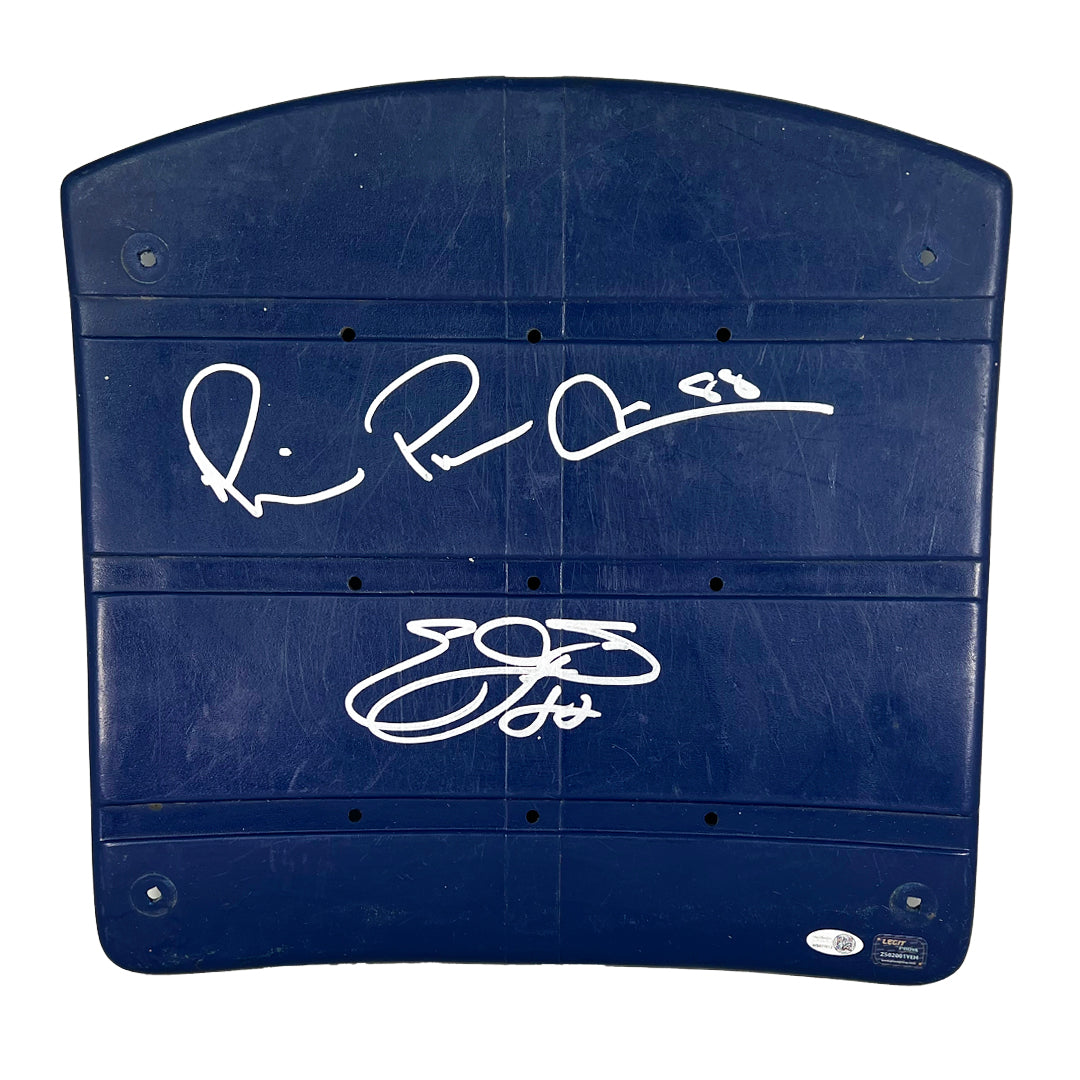 Michael Irvin and Emmitt Smith Signed Texas Stadium Seatback (JSA WB877012)