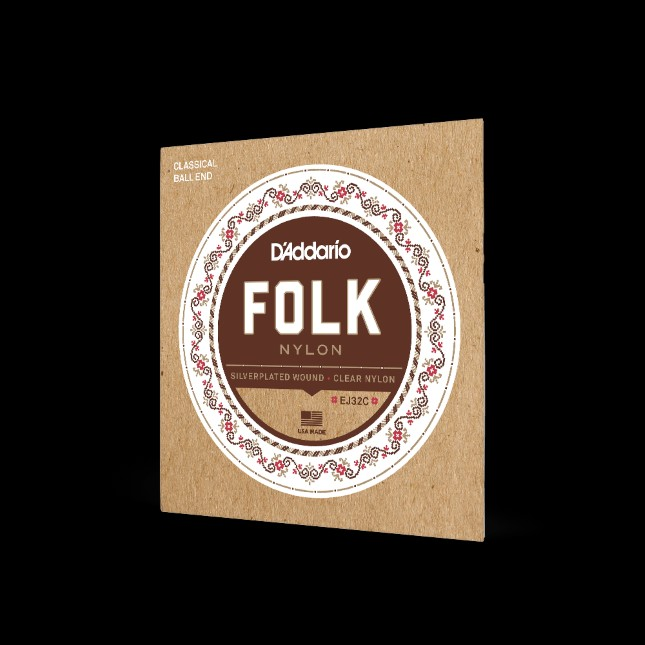 D’Addario FOLK Nylon Classical Ball End EJ32C