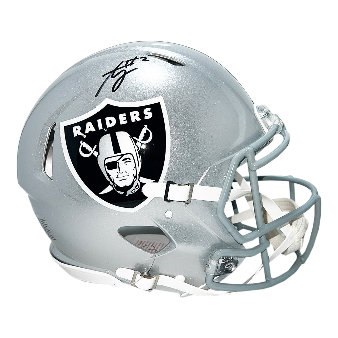 Ashton Jeanty Signed Las Vegas Raiders Authentic Speed Full-Size Football Helmet (Beckett)