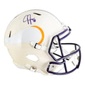 Justin Jefferson Signed Minnesota Vikings Retro Speed Full-Size Replica Football Helmet (Beckett)