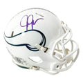Justin Jefferson Signed Purple Ink Minnesota Vikings Salute to Service 2024 Mini Football Helmet (Beckett)