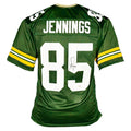 Greg Jennings Signed Green Bay Green Football Jersey (JSA)