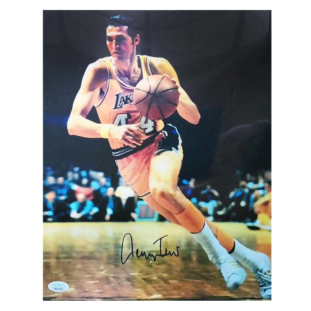 Jerry West Signed Los Angeles Pose 1 11x14 Basketball Photo (JSA)