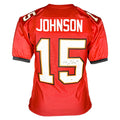 Tez Johnson Signed Tampa Bay Red Football Jersey (JSA)