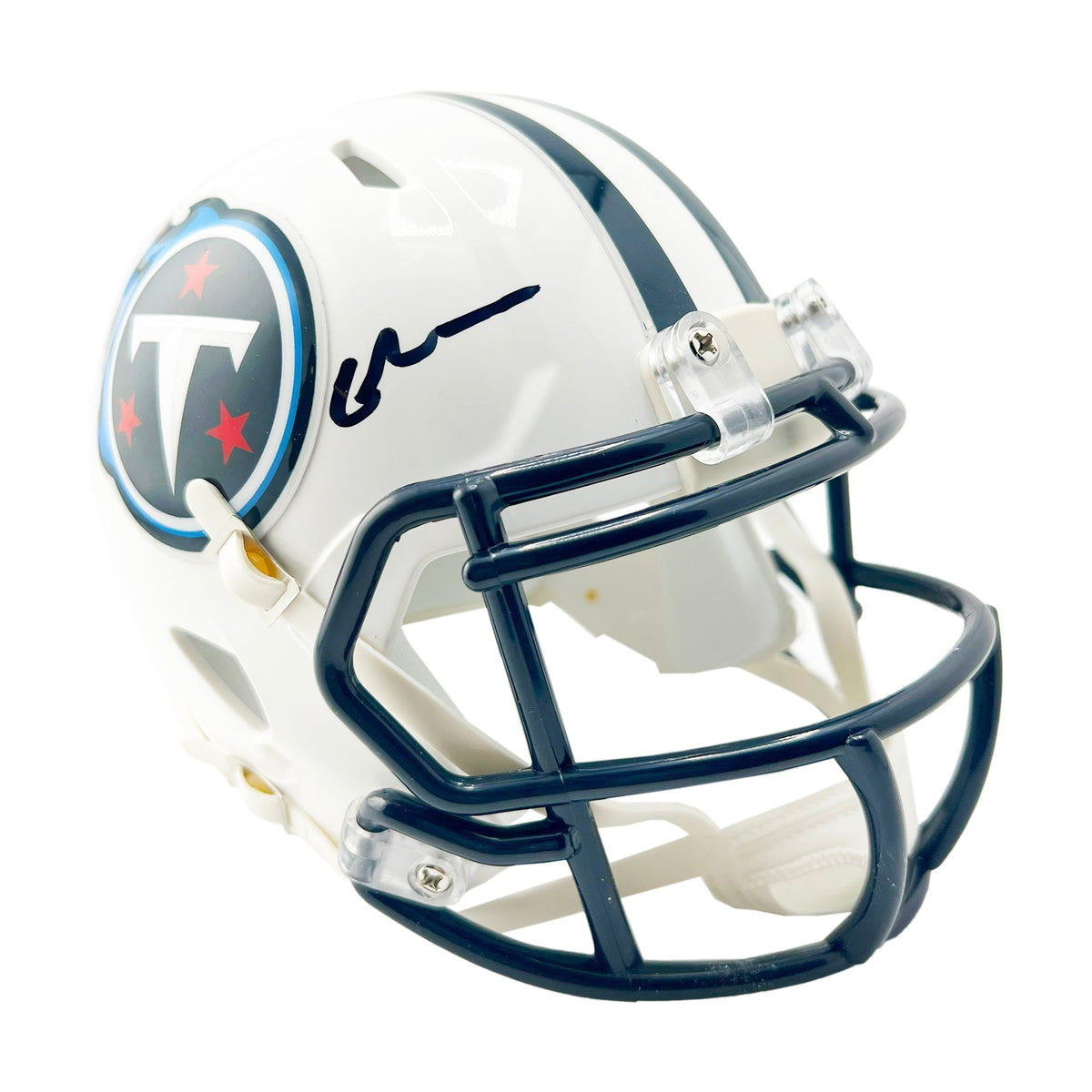 Chris Johnson Signed Tennessee Titans Throwback 99-17 Speed Mini Football Helmet (Beckett)