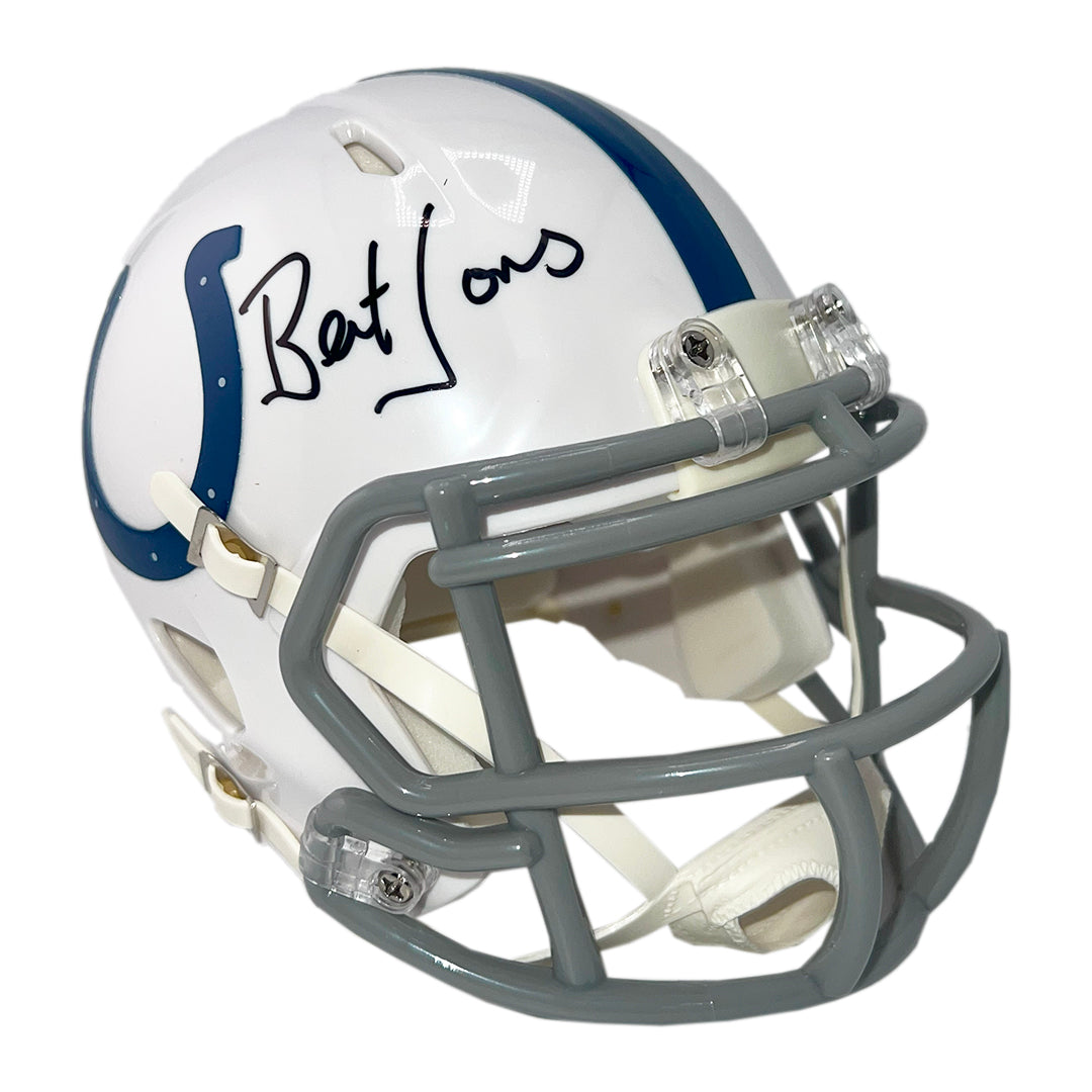 Bert Jones Signed Indianapolis Colts Speed Mini Football Helmet (Beckett)