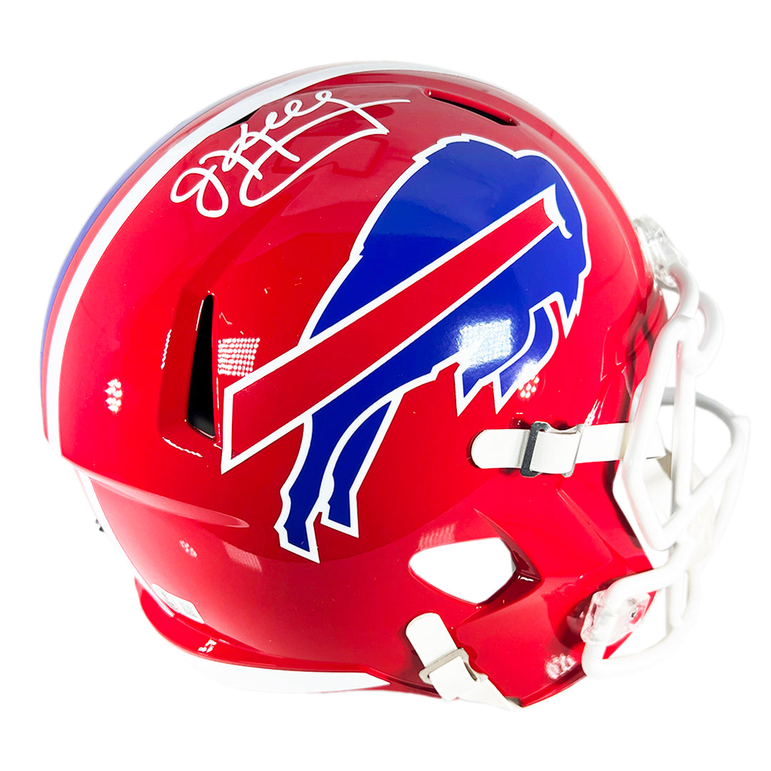 Jim Kelly Signed Buffalo Bills 1987-01 Speed Full-Size Replica Football Helmet (Beckett)