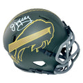Jim Kelly Signed Buffalo Bills Salute 2025 Mini Football Helmet (Beckett)