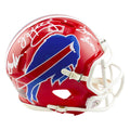 Bills Triplets Signed Buffalo Bills Throwback 87-01 Speed Mini Football Helmet (JSA)