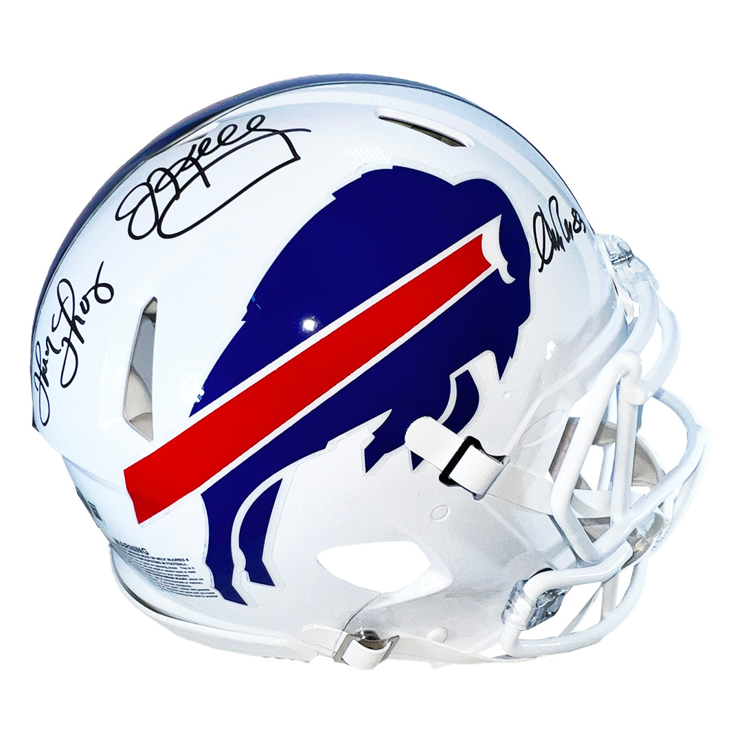 Bills Triplets Signed Buffalo Bills Authentic Speed Full-Size Football Helmet (Beckett)