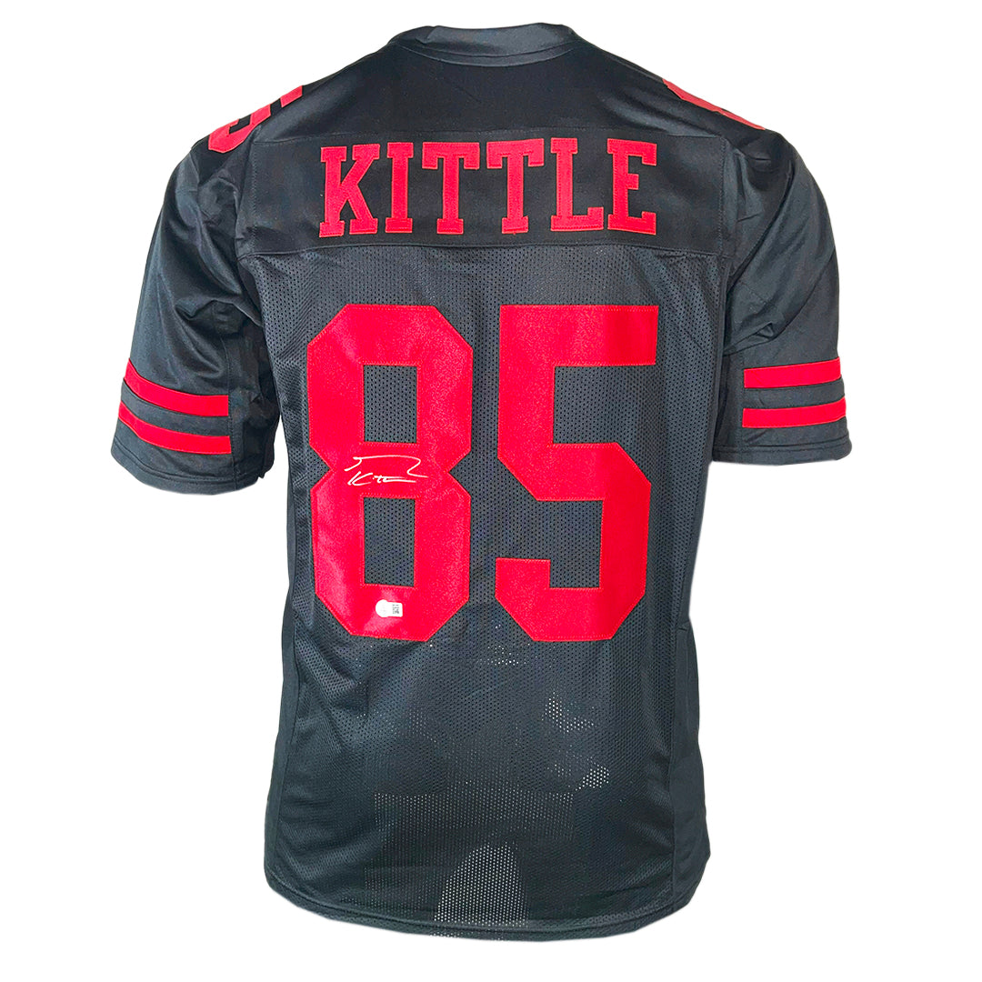 George Kittle Signed San Francisco Black Football Jersey (Beckett)