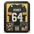 Jerry Kramer Signed HOF 2018 Framed Vertical Layout Pro Edition Green Jersey (JSA)