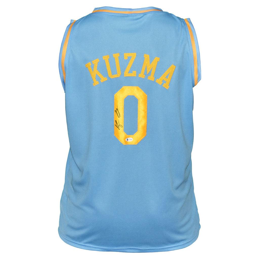 Kyle Kuzma Signed Los Angeles  light Blue Basketball Jersey (Beckett)