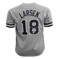Don Larsen Autographed New York Baseball Jersey Grey (JSA)