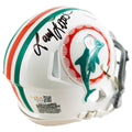 Larry Little Signed Miami Dolphins Throwback 1972 Speed Mini Football Helmet (JSA)