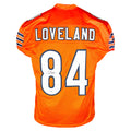 Colston Loveland Signed Chicago Orange Game Style Football Jersey (JSA)