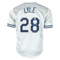 Sparky Lyle Signed 77-78 WS Champs Inscription New York Grey Baseball Jersey (JSA)