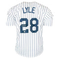 Sparky Lyle Signed New York Pinstripe Baseball Jersey (JSA)