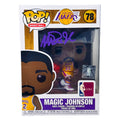 Magic Johnson Los Angeles Lakers Signed Funko POP! Vinyl Figure #78 Purple Ink (Beckett)