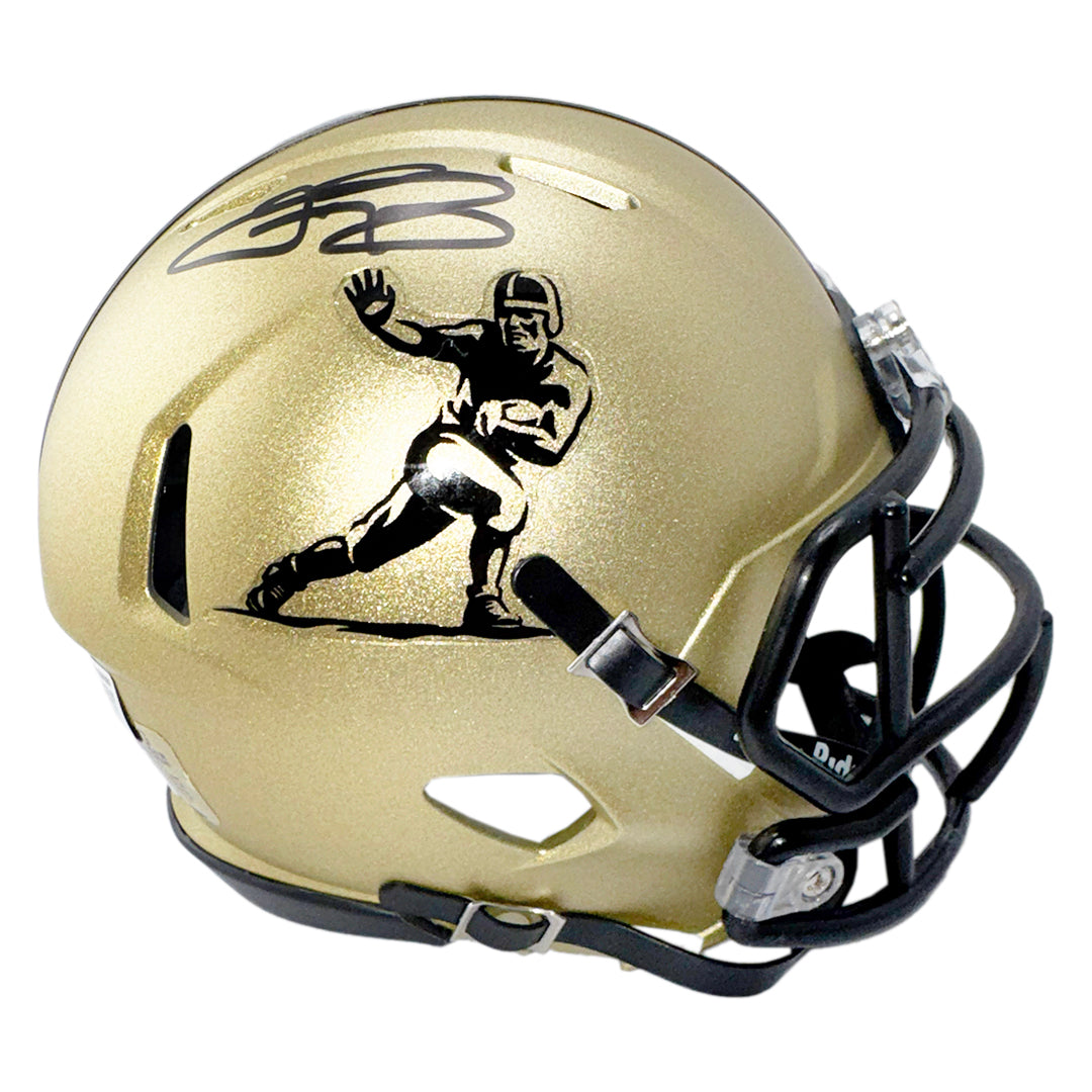 Johnny Manziel Signed Heisman Logo Speed Mini Football Helmet (Beckett)