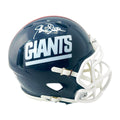 Leonard Marshall Signed New York Giants Throwback 80-99 Speed Mini Football Helmet (Beckett)
