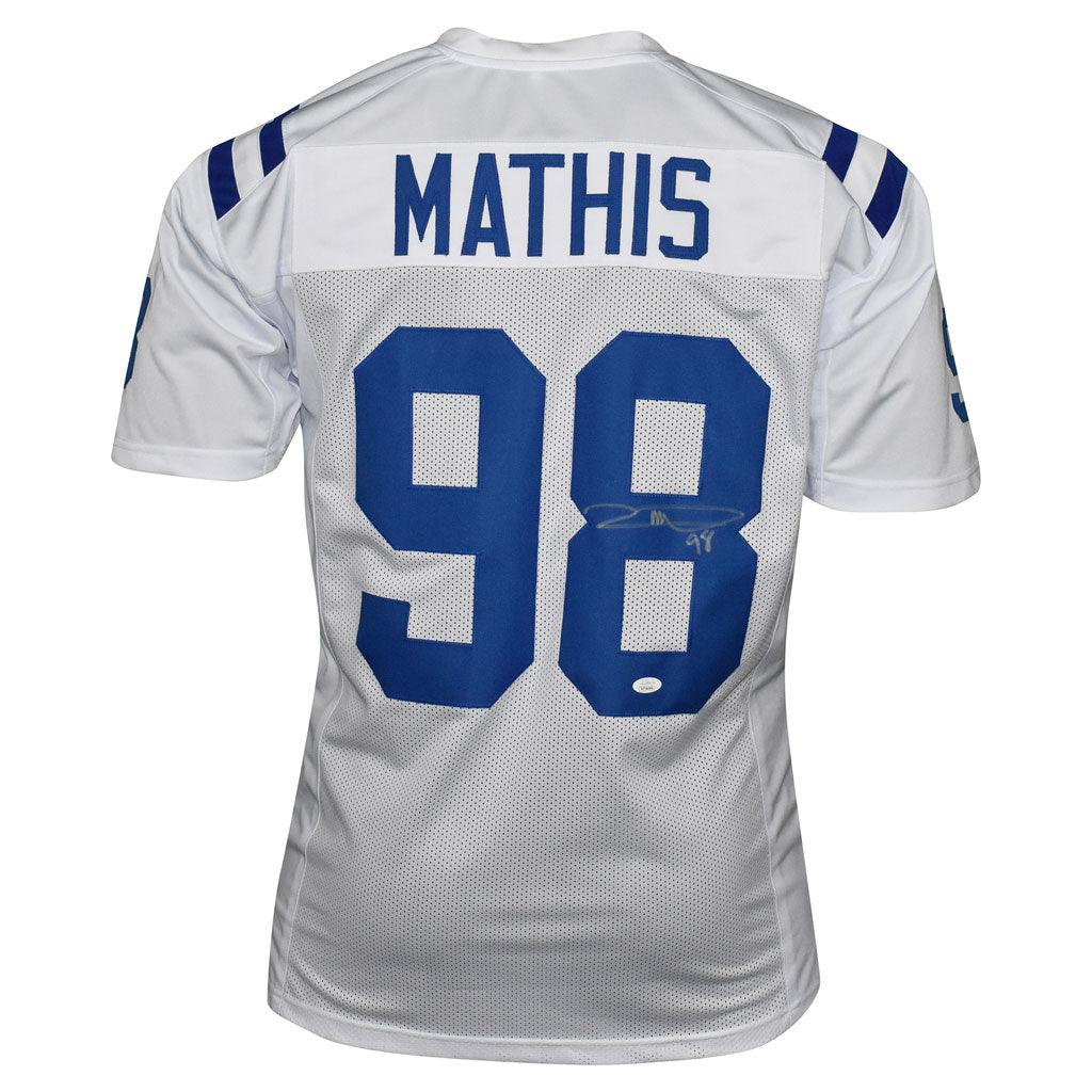 Robert Mathis Signed Indianapolis Pro White Football Jersey (JSA)