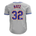Steven Matz Signed New York Grey Baseball Jersey (JSA)