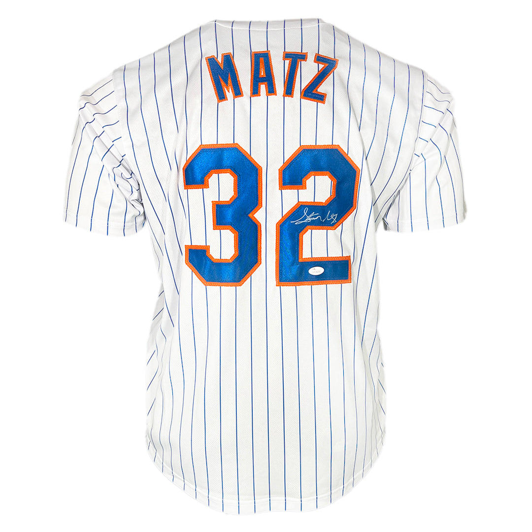 Steven Matz Signed New York Pinstripe Baseball Jersey (JSA)
