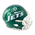 Kevin Mawae Signed HOF 2019 Inscription New York Jets 2024 Speed Mini Football Helmet (Beckett)