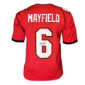 Baker Mayfield Signed Tampa Bay Red Football Jersey (Beckett)