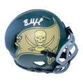 Baker Mayfield Signed Tampa Bay Buccaneers Salute 2025 Mini Football Helmet (Beckett)