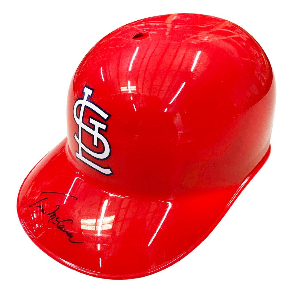 Tim McCarver Signed St Louis Cardinals Souvenir MLB Baseball Batting Helmet (JSA)