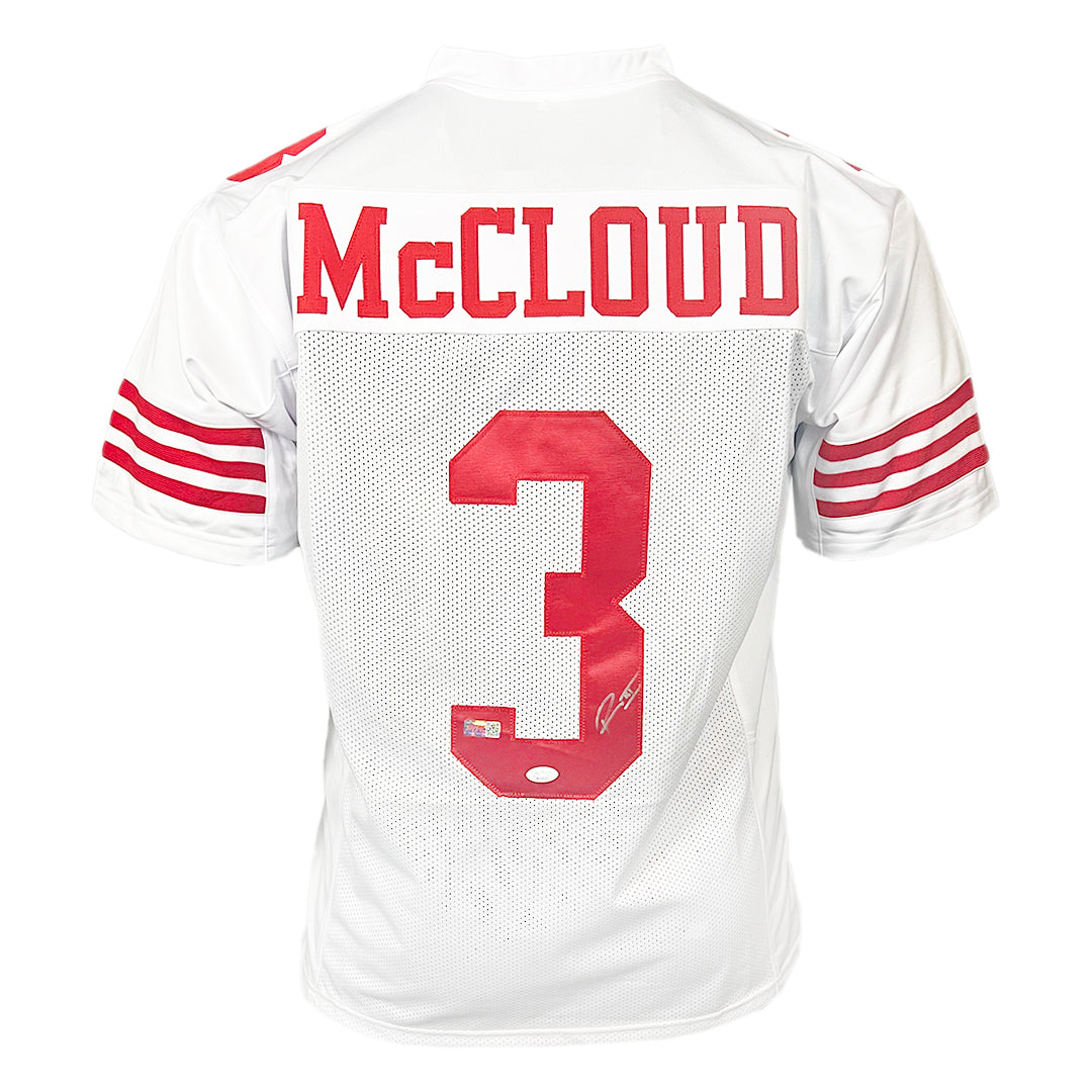 Ray-Ray McCloud Signed San Francisco White Football Jersey (JSA)