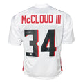 Ray-Ray McCloud Signed Atlanta White Football Jersey (Beckett)
