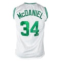 Xavier McDaniel Signed Boston White Basketball Jersey (Beckett)