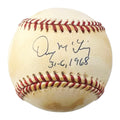 Denny McLain Signed 31-6, 1968 Inscription Rawlings Official American League Baseball (JSA)