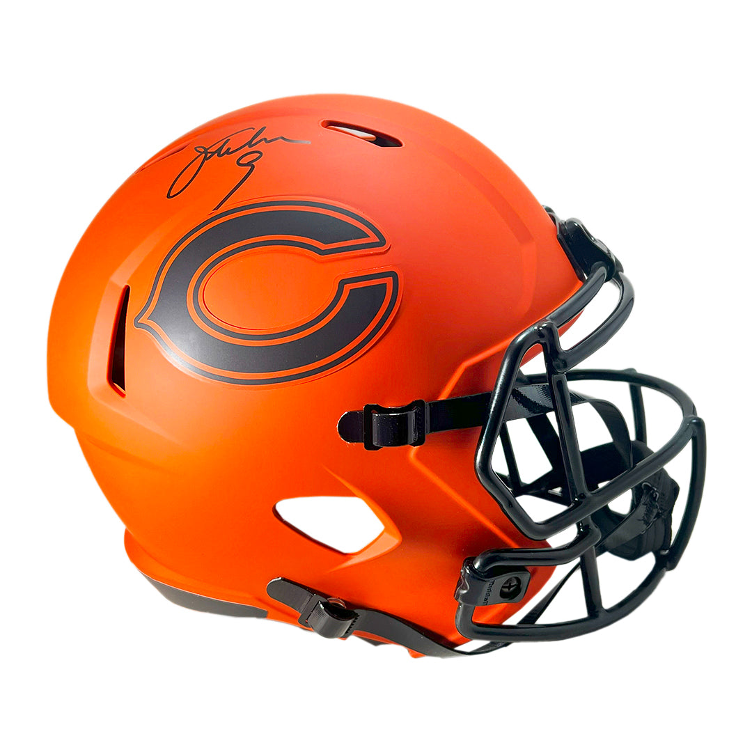 Jim McMahon Signed Chicago Bears Rave Full-Size Replica Football Helmet (Beckett)