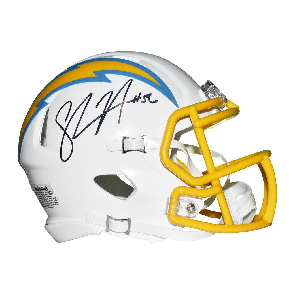 Shawne Merriman Signed Los Angeles Chargers Speed Mini Football Helmet (JSA)