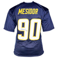 Akheem Mesidor Signed Los Angeles Dark Blue Football Jersey (JSA)