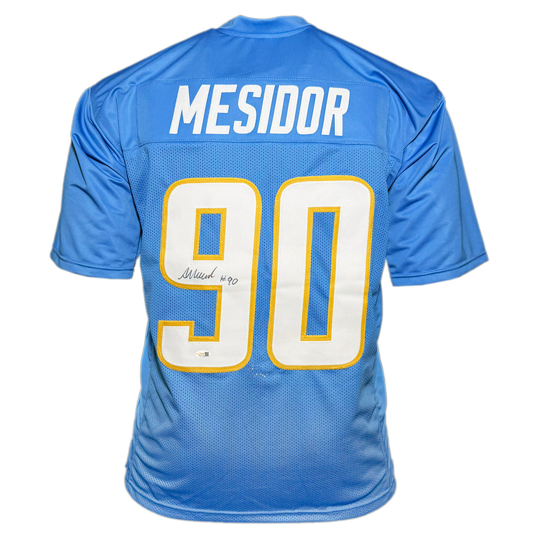 Akheem Mesidor Signed Los Angeles Light Blue Football Jersey (JSA)