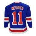 Mark Messier Signed New York Blue Hockey Jersey (JSA)