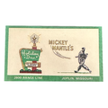 Replica Mickey Mantle's Restaurant Holiday Inn Business Card Joplin Missouri
