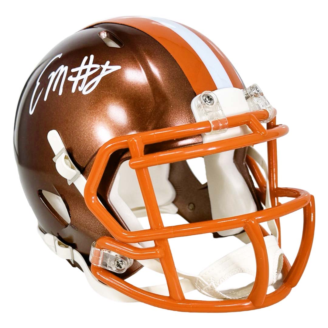 Elijah Moore Signed Cleveland Browns Flash Mini Football Helmet (JSA)