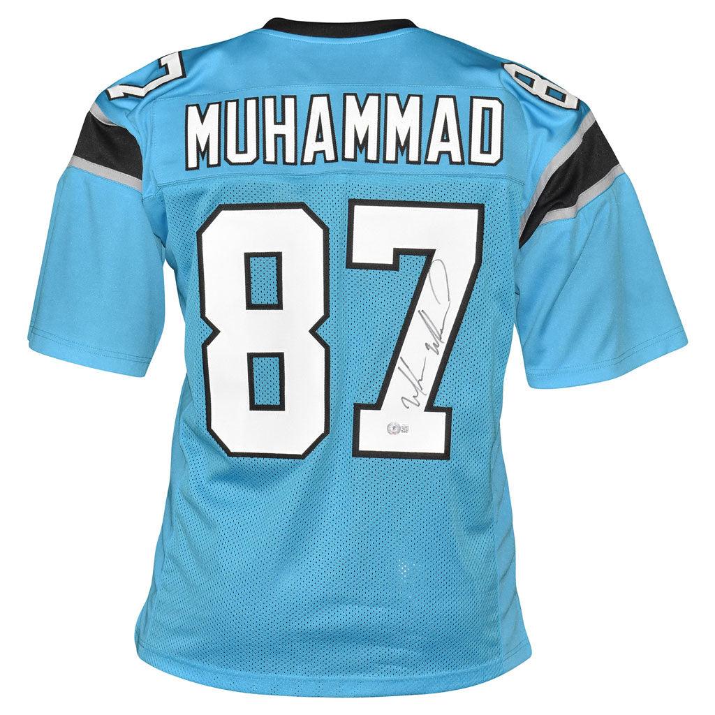 Muhsin Muhammad Signed Carolina Blue Football Jersey (Beckett)