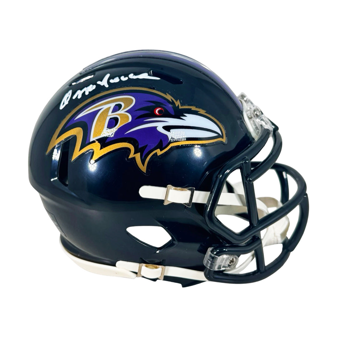 Ozzie Newsome Signed Baltimore Ravens Speed Mini Football Helmet (JSA)