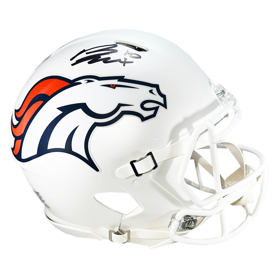 Bo Nix Signed Denver Broncos Authentic Alt 2024 Speed Full-Size Football Helmet (Beckett)