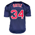 David Ortiz Signed Boston Navy Baseball Jersey (JSA)